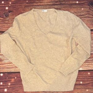 ZYIA Beige V-Neck Sweater